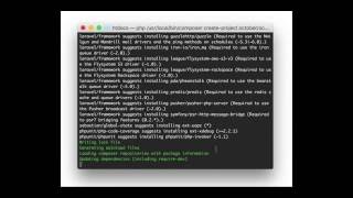 How to install OctoberCMS on Mac terminal