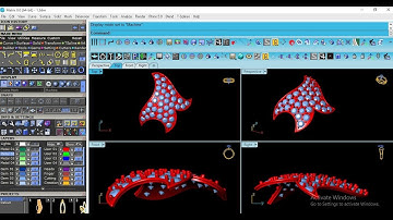 matrix 8 cadcam 2nd lecture | how to use curve join| how to use gems on surface |prongs on surface
