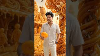 जलेबी जैसी सीधी लाइफ और ढेर सारी मिठास! 🍯✨ #JalebiWorld #SweetLife"