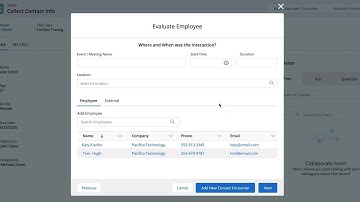 Contact Tracing Demo