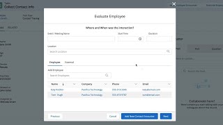 Contact Tracing Demo
