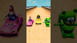 Shrek vs Barbie vs Gummy Bear 😱 #beamngdrive #simulation