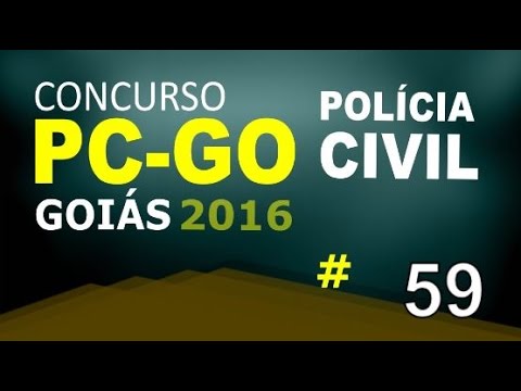 Concurso Polícia Civil de Goiás PC GO 2016 - Informática Aula 59