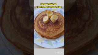 Easy Banana Cinnamon Pancakes 🍌🥞 | Simple Homemade Breakfast #Shorts