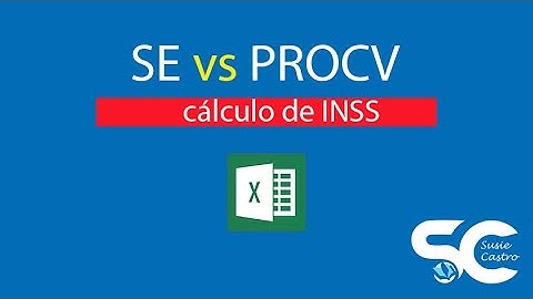 Professora Susie Castro explica como calcular INSS (para folha de pagamento) com funções SE e PROCV