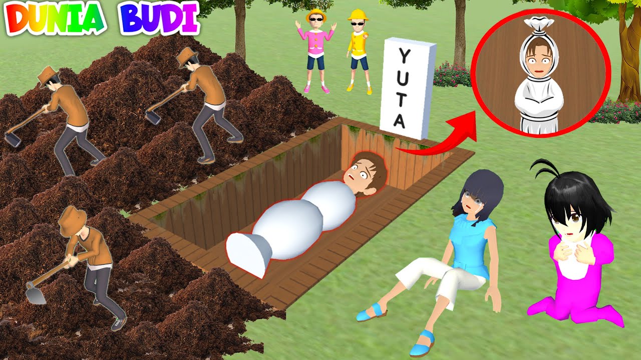 Hah!? Yuta Dikubur Hidup - Hidup Dikuburan | Mio Panik Selamatkan Yuta | Sakura School Simulator