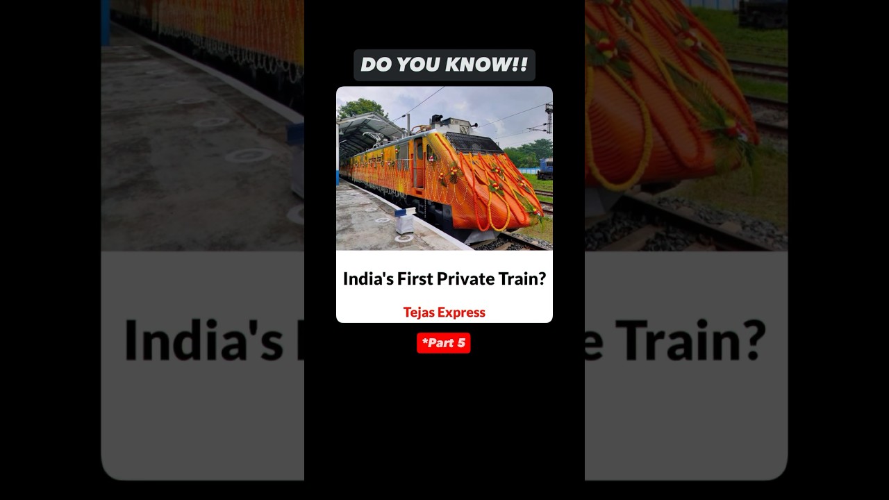 India’s 1st Private Train 🚆 Tejas Express 🇮🇳