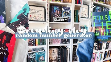 random number generator controls my reading time | reading vlog