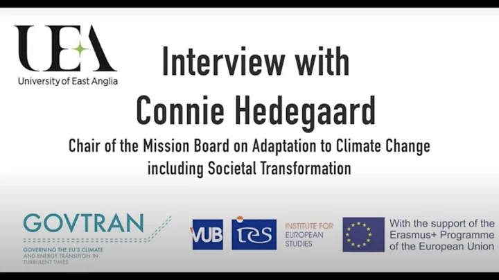 Connie Hedegaard on the Horizon Europe Mission on Adaptation to Climate Change