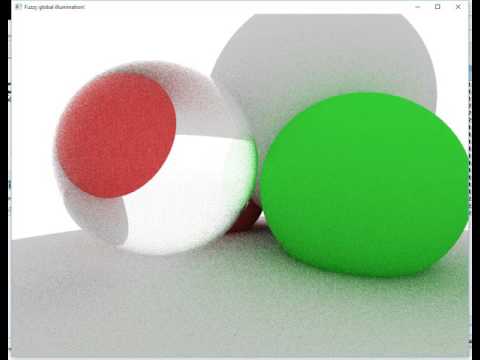 Path traced reflection/refraction, ambient lighting