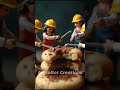 Miniature construction team rebuilding a broken cookie | Tiny World | Rainbow Fairies #miniworld