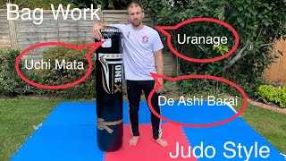 Judo Heavy Bag Takedowns