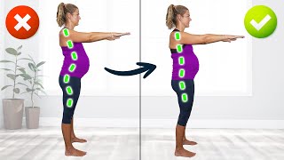 Fix Your Pregnancy Posture: 14 Minute Prenatal Pilates Flow