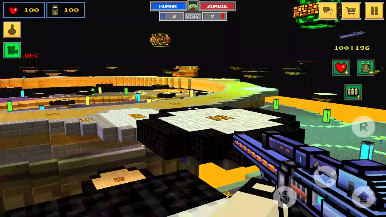 [Block Force - Pixel Style Gun Shooter Game] [Mark實況]EP4僵尸大戰 - YouTube