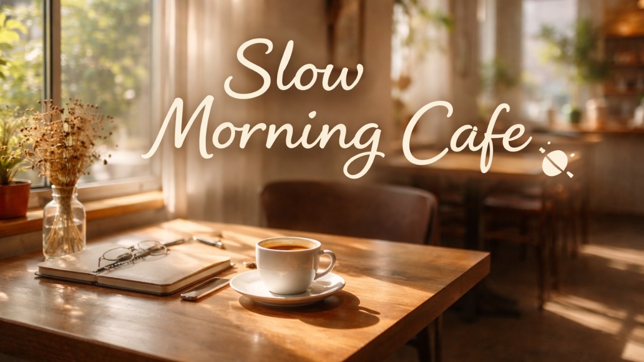 Slow Morning Cafe Music – Soft Coffee Shop Ambience for Study, Work & Focus