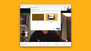 How do I share my computer screen to a video call with Google Meet?