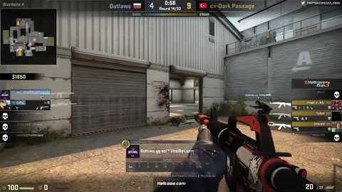 Outlaws.GG - 4 kills on the bombsite B and Mid defense on Cache #CSGO #Stream #HLTV #eSports