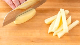 HOW to Cut Potatoes into Fries with a Knife (HOW to Cut Fries)