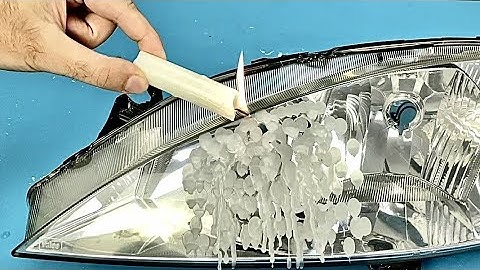 Headlights Are Like New With 3 Drops  Acetone. I Could Not Believe My Eyes!