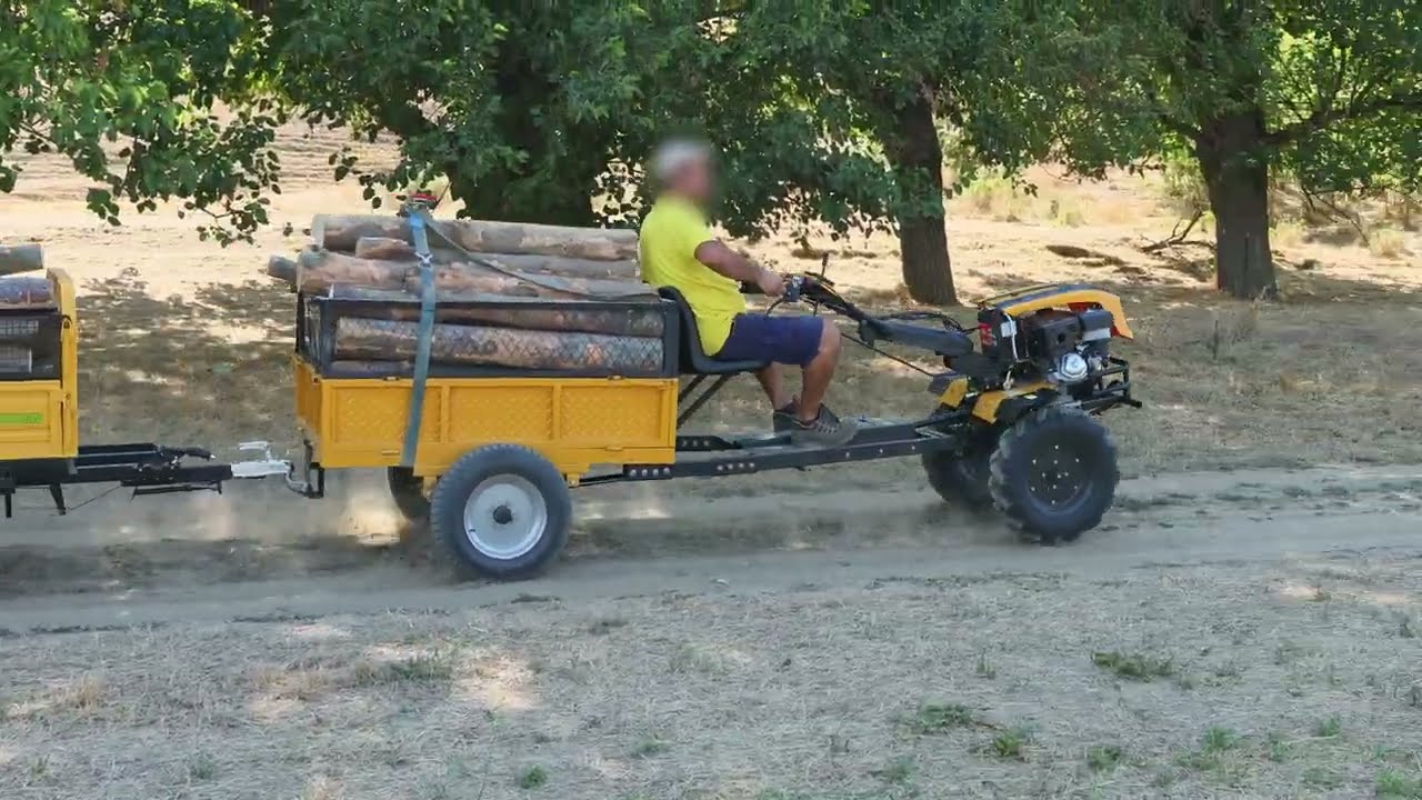 ProGARDEN 4x4, 18CP. Campo 1873 cu RM550T Alpine remorcă cu transmisie prin cardan si diferențial