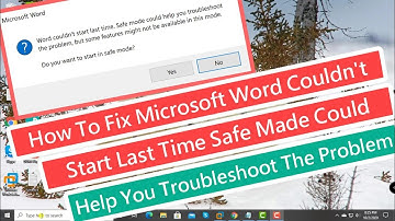 How To Fix Microsoft Word Couldn