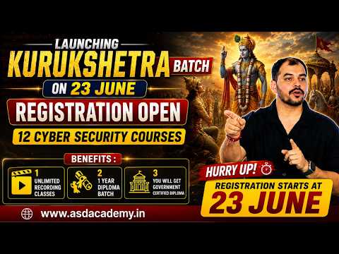 Kurukshetra Batch 2026 🚀 12 Courses | 12 Trainer | 50 Students | Registration Open | hacker vlog