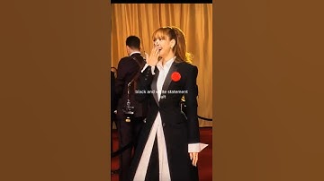 Black pink lisa makes history at the 2025 Oscars with a stunning red carpet appearance ✨#lisa #kpop