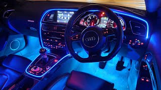 Full Audi A5 Coupe 8T/B8 Ambient Light Install Version 2 | RGB LED Car Interior Lights Ambient Light Audi A5