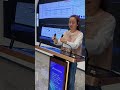 Mobile smart podium with smooth writing on electronic whiteboard