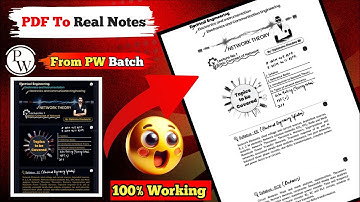 How To Print PW Notes 😱 || Full Tutorial Video || PW Notes Invert Kaise Kare || Black To White Pages