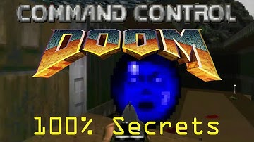 DOOM 100% Secrets in The Command Control. E1M4 #doom #doomslayer #retro