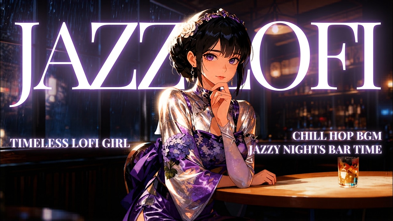 「今夜は、雨の音にあずけて」窓を打つ梅雨の夜に沈む大人のLo-Fi Jazz｜Rainy Night Bar