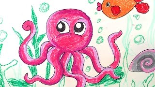octopus paint painting animals draw