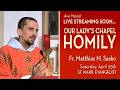 Feast of St. Mark, Evangelist - April 25, 2026 - OLC HOMILY
