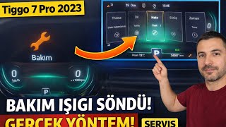 🔥 Chery Tiggo 7 Pro Bakım Uyarısı Nasıl Sıfırlanır? Servis Menüsü Ile Gerçek Yöntem