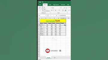 Master SUM Formula in Excel in 30 Seconds #shorts #excel #sum