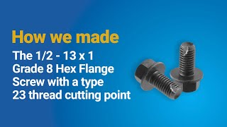 How We Made - Hex Flange Screw With A Type 23 Thread Cutting Point