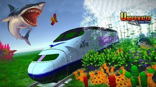 Underwater Bullet Train Simulator : Train Games - Train Driving Simulator 3D 2021 - Android Gameplay screenshot 4
