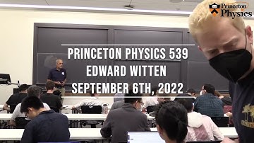 Lecture 1 - Physics with Witten