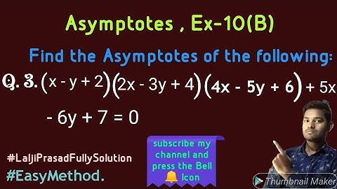 Asymptotes, Ex-10 (B), (Question no-3).