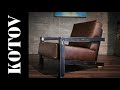 metal armchair. кресло из металла.Industrial style. time-lapse