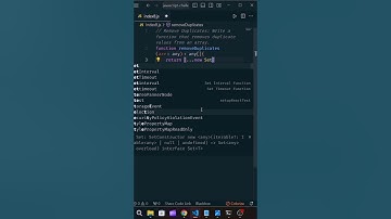 JavaScript Arrays: Removing Duplicate Values #shorts #youtubeshorts #javascript #codingchallenge