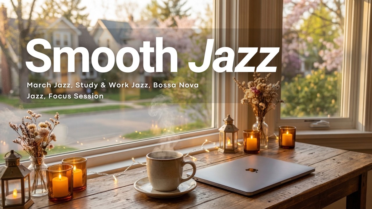 March Smooth Bossa Nova ✨ Relaxing Jazz for Deep Study & Work