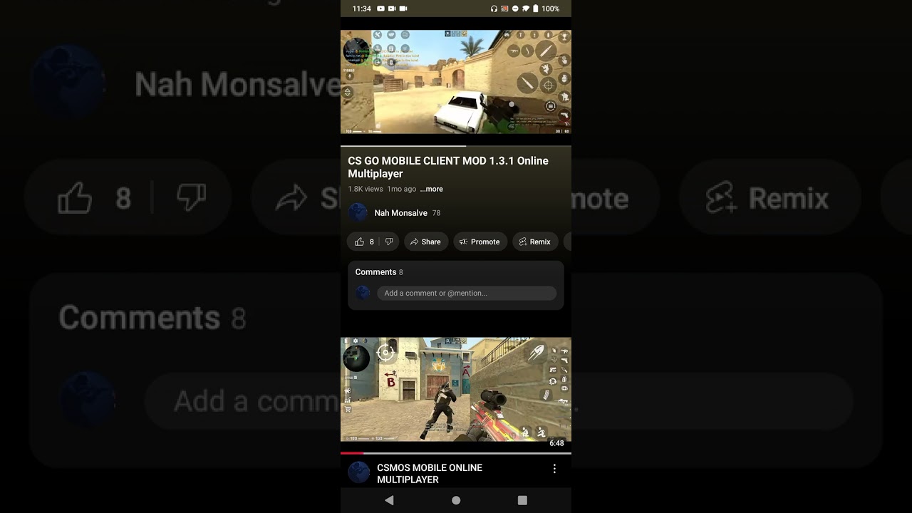 CS-GO MOBILE CLIENT MOD 1.3.1 ONLINE MULTIPLAYER 