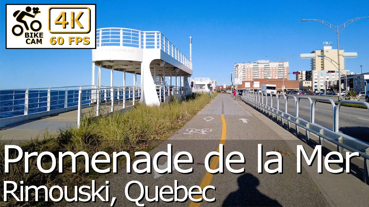 Cycling the Promenade de la Mer 🚴‍♀️✨ | 4K Scenic Bike Ride in Rimouski, Québec 🇨🇦