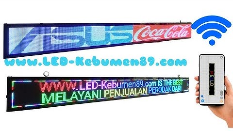 running text full colour P5 RGB 200x20cm best quality