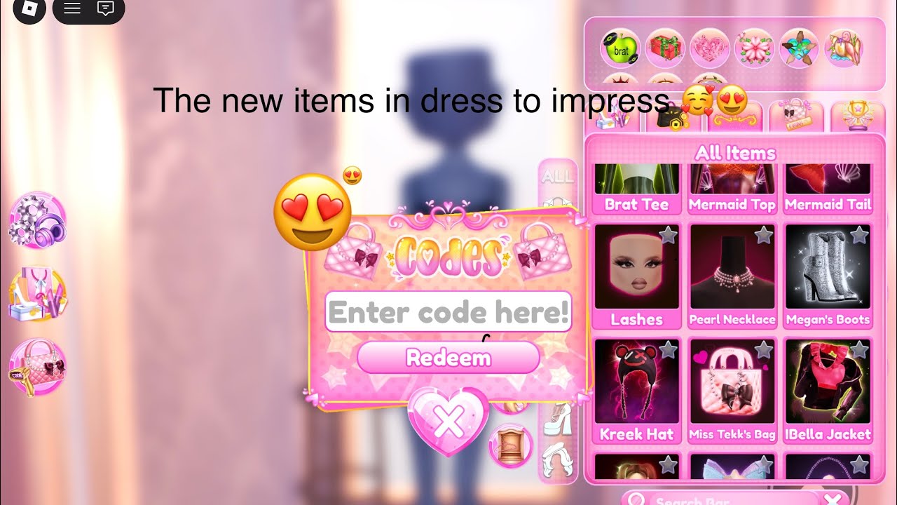 The new items in dress to impress so cuteeeeeee