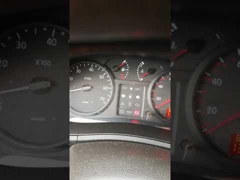 Renault kangoo stop and battery light flashing - YouTube