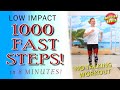 1000 steps in 8 minutes  fast walking workout with improved health 