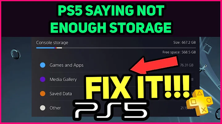 PS5 SAYING NOT ENOUGH STORAGE EASY FIX! (Fast Solution)
